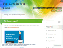 Tablet Screenshot of feelgoodinyourspace.com
